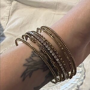 Elegant Gold Bangle Set